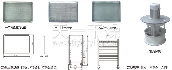 Hot air circulation oven accessories